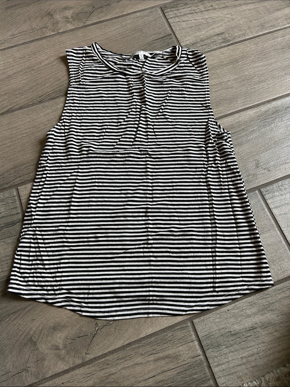 Everyday Black & White Striped Sleeveless Tank